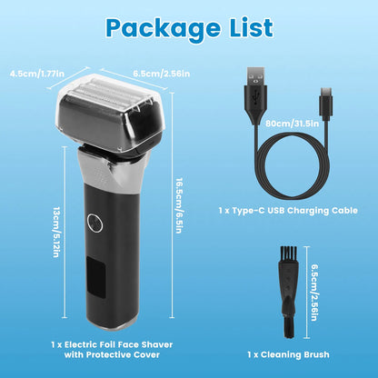 Electric Foil Face Shaver 5-Blade Electric Razor For Men Wet & Dry Jawline Beard Trimmer Precision Sideburn Shavers - view 6