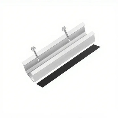 12/20cm U-shaped Guide Rail Black Middle Side Pressure Set Solar Panel Photovoltaic Accessory Pressure Block Mini - view 4