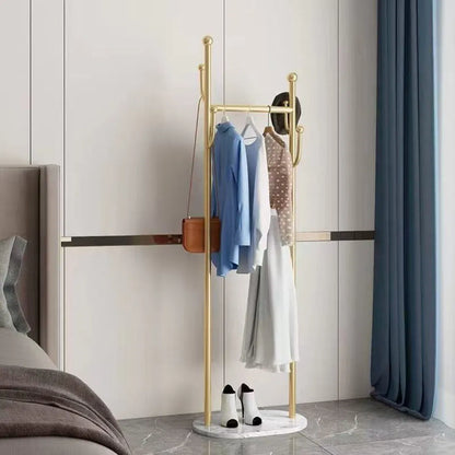 Clothing Rack, Golden Metal Freestanding Heavy Duty Clothes Rack with Marble Base