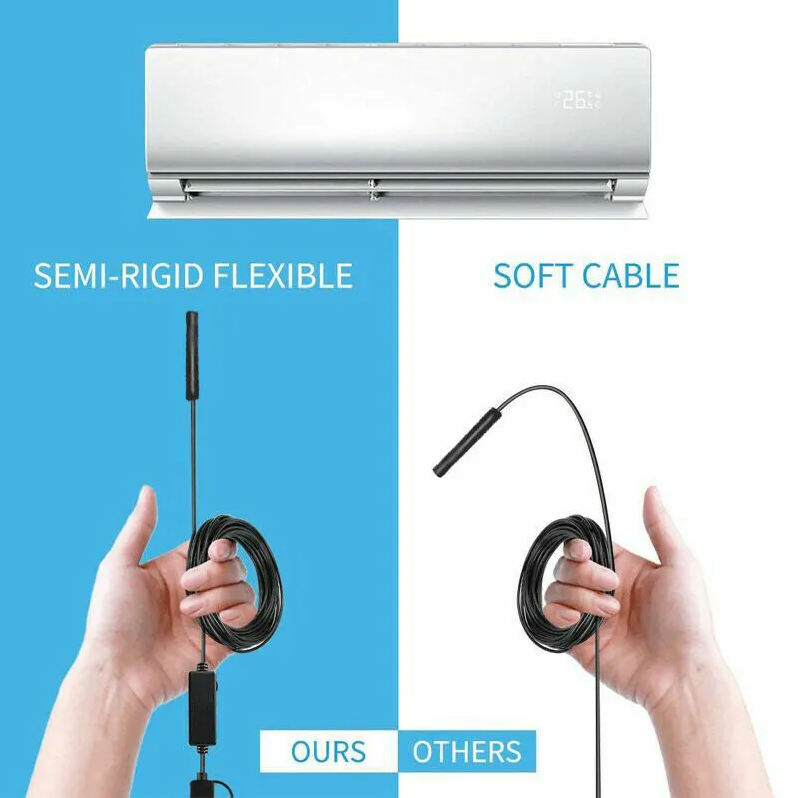 5M 6LEDs Snake Endoscope Borescope 8mm Inspection USB Camera Scope For Android - view 5