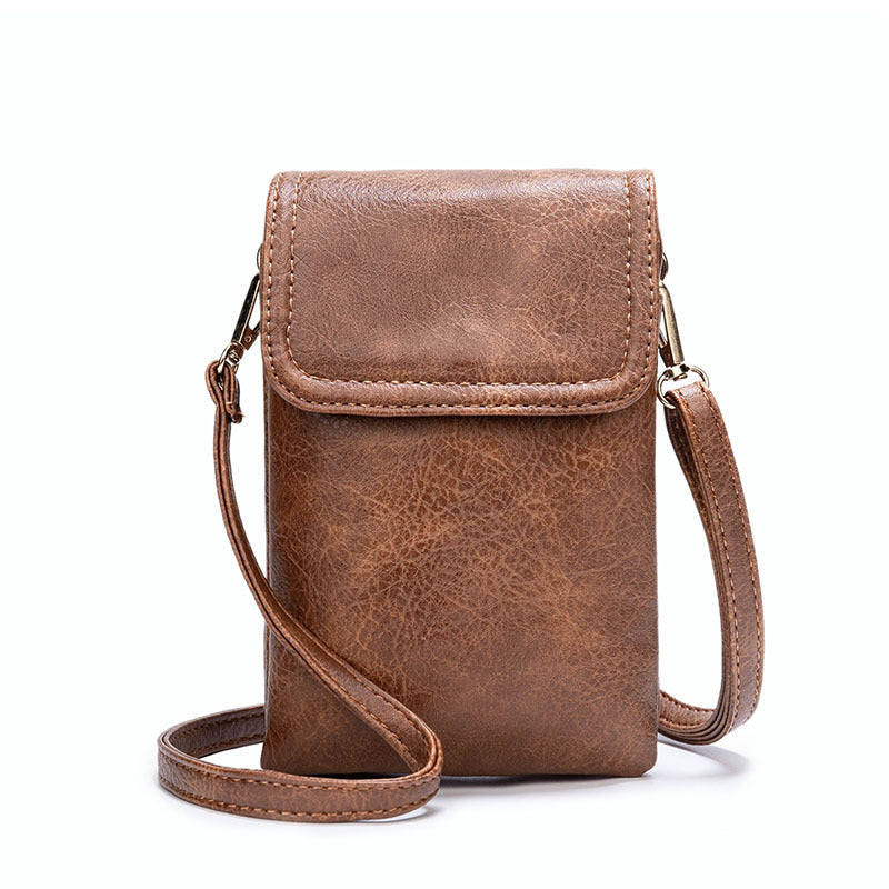 Women's Leather Phone Crossbody Bag