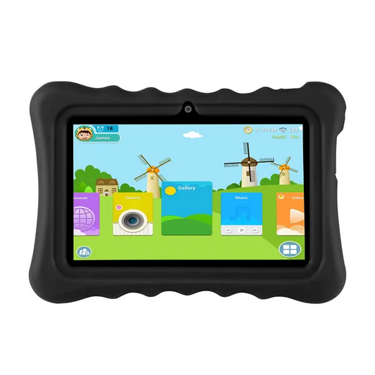 Shock-resistant Silicone Snap-on Case With Stand For 7' Tablets - view 2