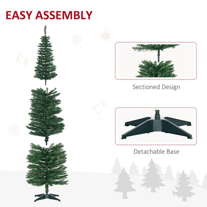 7' PVC Slim Pencil Artificial Christmas Tree 390 Branch Tips - view 4