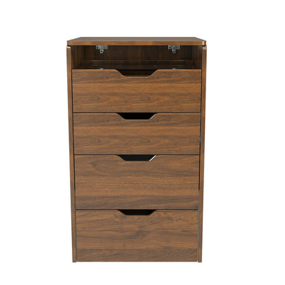 3-in-1 Vanity Desk with Lighted Mirror & Stool, Flip Top Makeup Dressing Table, Compact Storage for Bedroom, Bathroom - view 5