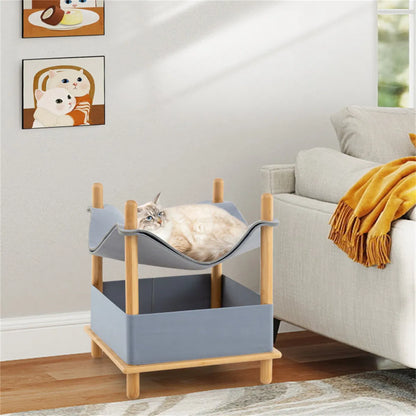 2-Tier Cat Condo with Hammock - view 10