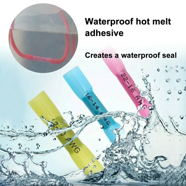 200PCS Heat Shrink Butt Wire Splice Connectors Seal Crimp Terminals USA - view 3