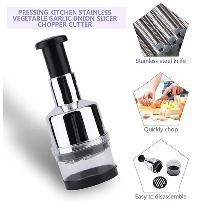 Vegetable Fruit Salad Onion Garlic Food Hand Chopper Cutter Slicer Peeler Dicer - view 3