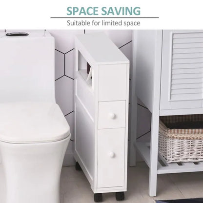 Bathroom Side Storage Cabinet - White - view 3