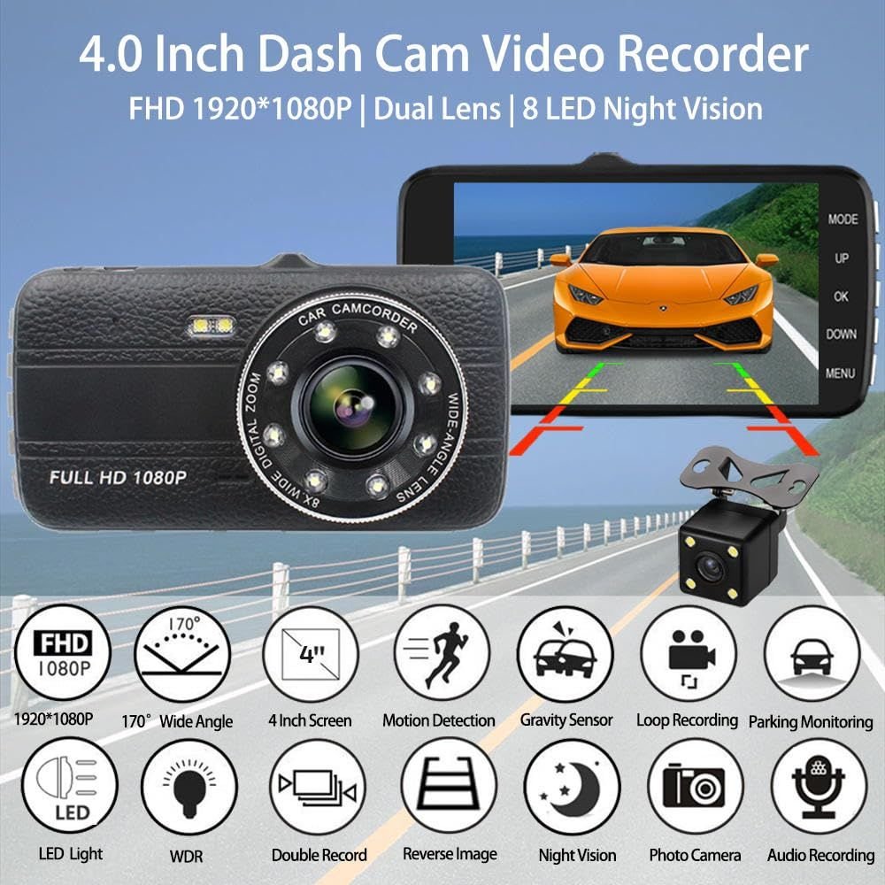 Dashcam dual Full HD 1080P