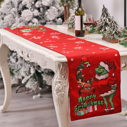 Christmas Table Runner Restaurant And Tea Table Table Decorations - view 4
