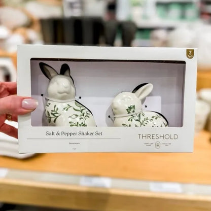Easter Stoneware Bunny Salt And Pepper Shaker Set - view 3