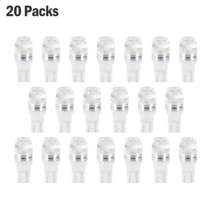 20Pcs LED Car Light Bulbs T10 2323SMD 6500K White Auto Lamps Replacement For Dome Map Door Trunk Signal License Plate