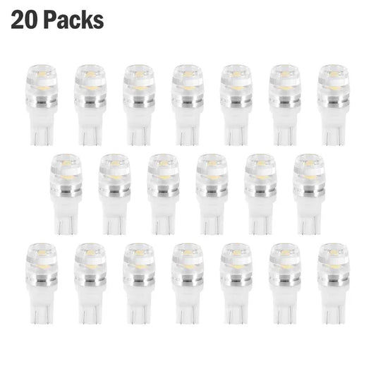 20Pcs LED Car Light Bulbs T10 2323SMD 6500K White Auto Lamps Replacement For Dome Map Door Trunk Signal License Plate