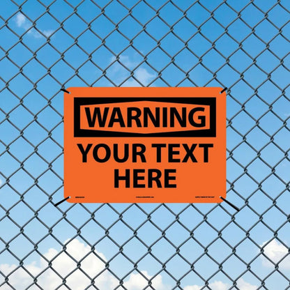 Custom OSHA Style Safety Caution Sign - view 9