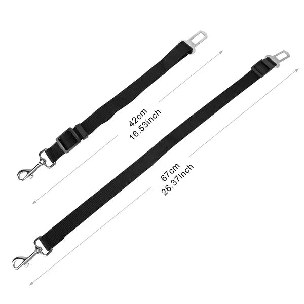 2Pcs Pet Dog Seat Belt Leash Adjustable Pet Dog Cat Safety Leads Harness - view 7