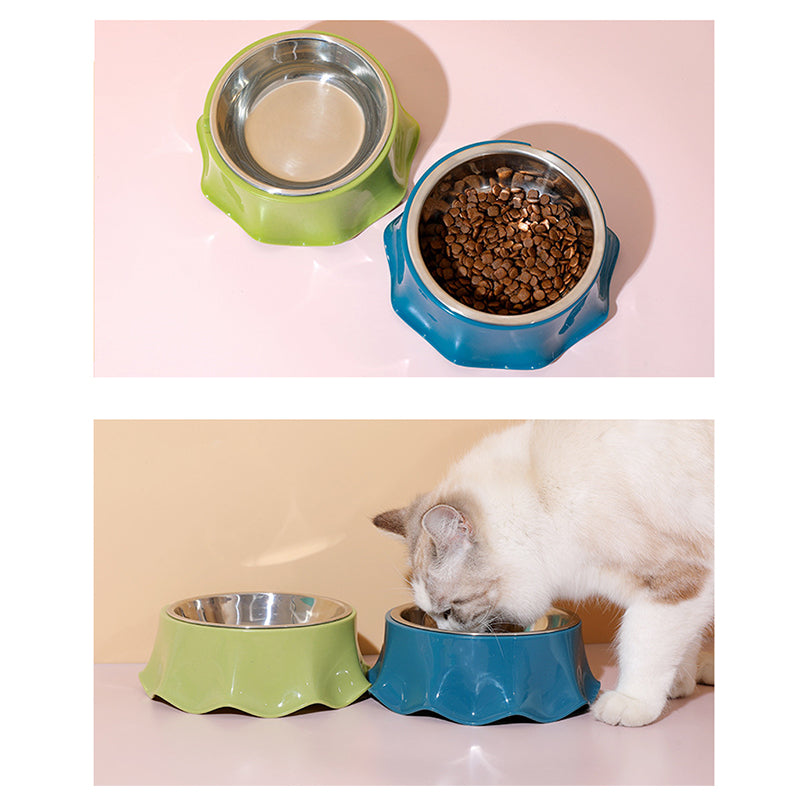Pet Cat Dog Bowl For Food And Water, Stainless Steel Pet Feeding Bowl - view 5
