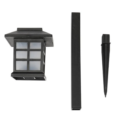 Free shipping 6pcs White LED Solar Lantern Torch Light Garden Landscape Lighting YJ - view 3