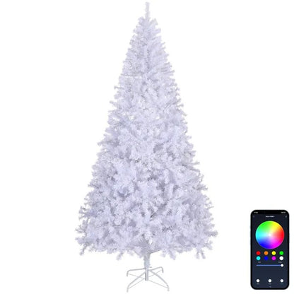 7 FT Pre-lit Artificial Christmas Tree, APP Controlled Xmas Tree Hinged Branches With 400 RGB Lights And 1150 Branch - view 5