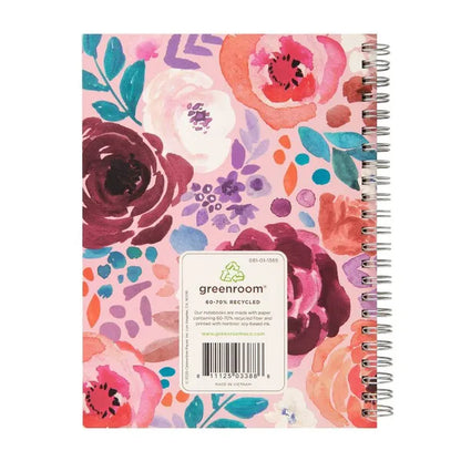 80pg Ruled Notebook 5.875" x8" Floral (Designs May Vary): Spiral Soft Cover Journal, Multicolor, 6x8 Inches - view 4