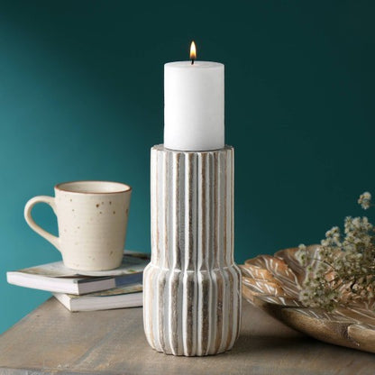 Decorative Wooden Centerpiece Candle Holder- Elegant Candle Stand For Any Occasion - view 2