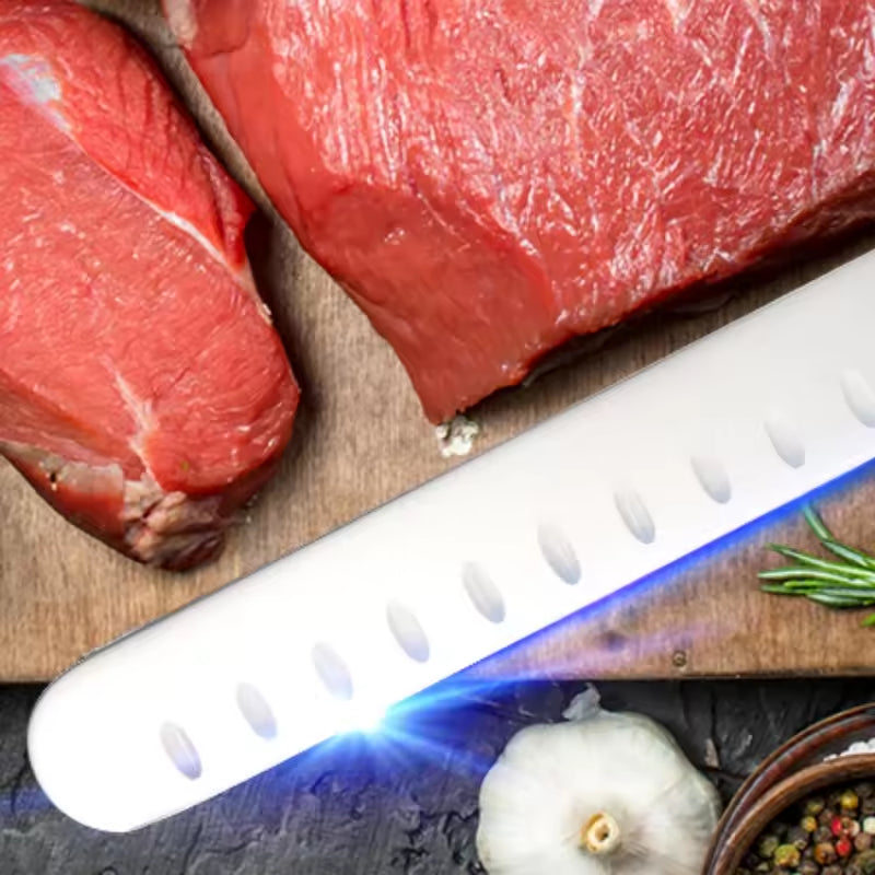 10-inch Carbon Steel Chef Knife For Beef, Turkey, And Ham, With Triple Rivet Handle - view 6