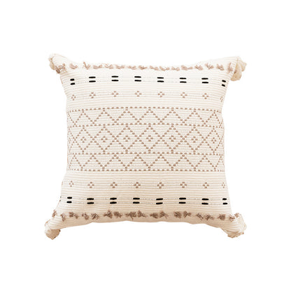 Simple Sofa With Tassel Cushion And Throw Pillow Covers - view 5