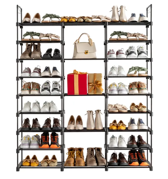 9 Tiers Shoe Rack Storage Organizer Shoe Shelf Organizer For Entryway Holds 50-55 Pairs Shoe - view 3
