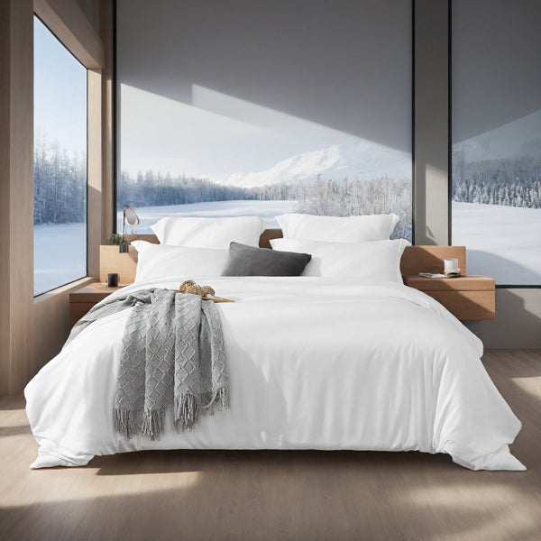 Oversized Duvet Cover Set Includes 1 Duvet Cover & 2 Pillowcases. Features Breathable, Soft