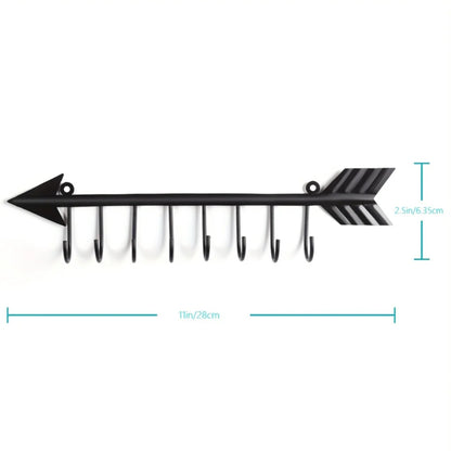 Modern Bow Arrow Wall Hooks Space Saving Entryway Coat Rack Hat Hanger For Hallway Bedroom Organization