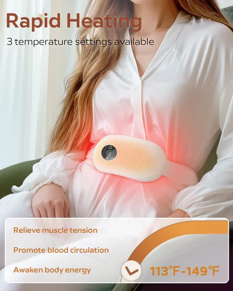Portable Heating Pad, Heating Pad For Period Cramps, Fast Heating Pad, Wearable Heating Pads For Cramps With 3 Heat - view 6