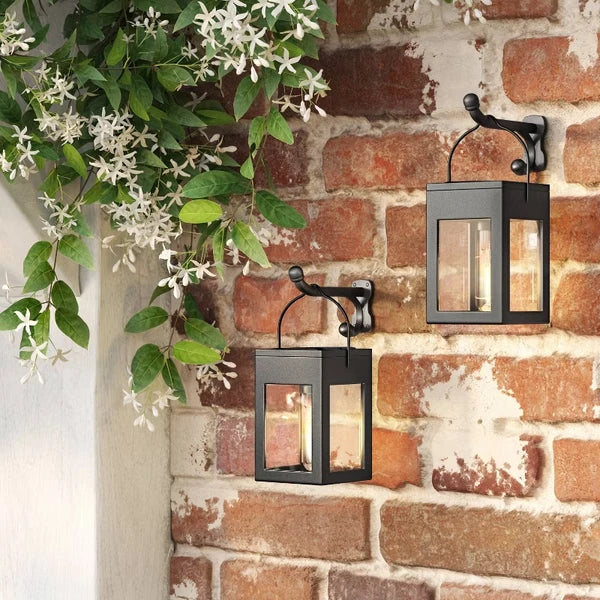 2pk Solar LED Outdoor Deck Lights Matte Black - view 3