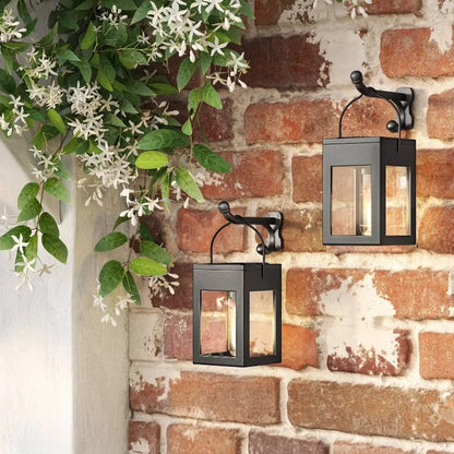 2pk Solar LED Outdoor Deck Lights Matte Black - view 3