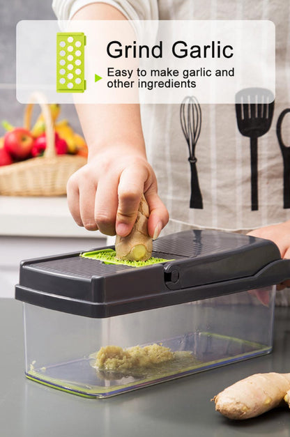 15-In-1 Vegetable Fruit Chopper Cutter Food Onion Veggie Dicer Slicer Kitchen - view 7