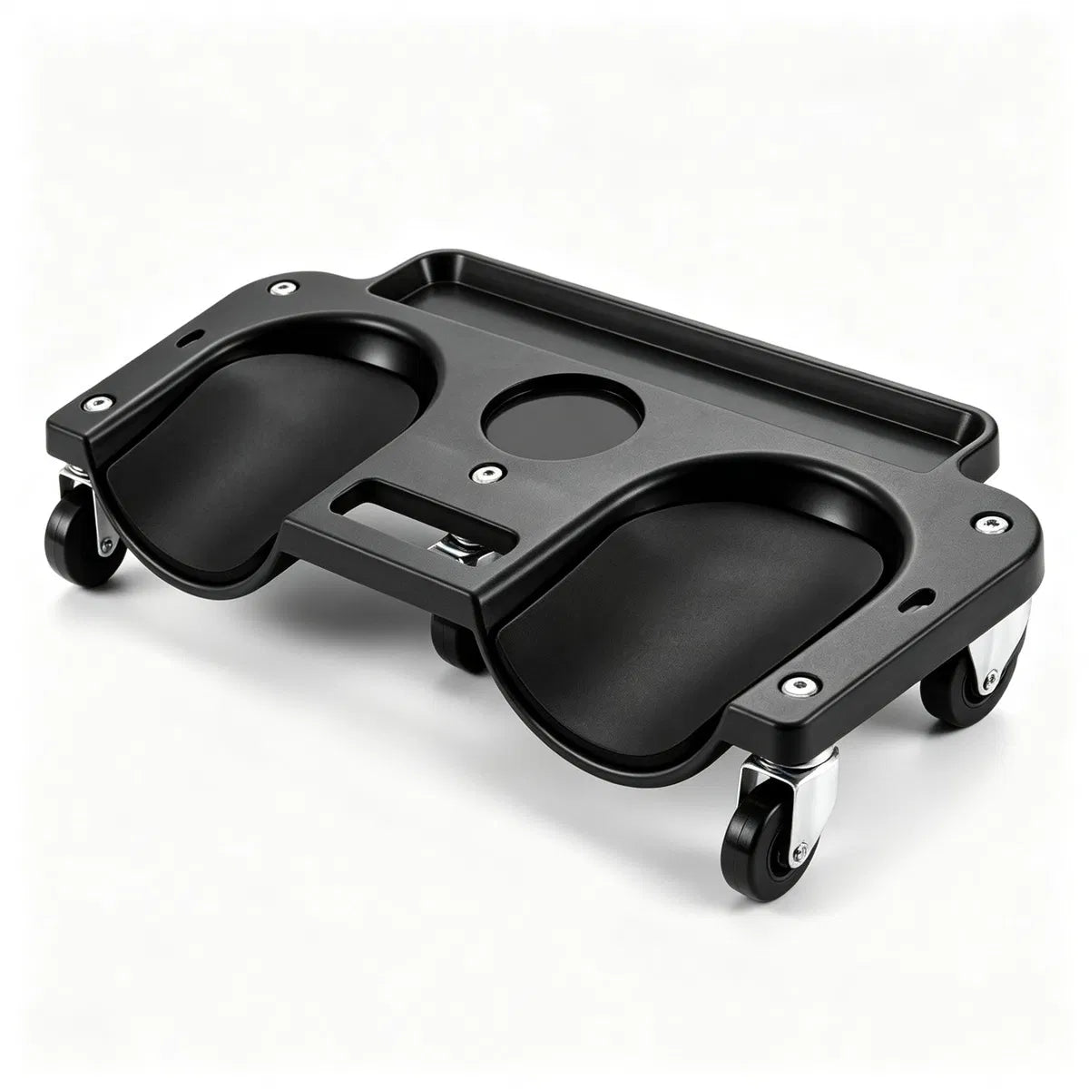 Black Rolling Knee Creeper with EVA Foam Cushioned Pads, 300 LBS Capacity Garage Knee Dolly with Magnetic & Long Tool - view 5