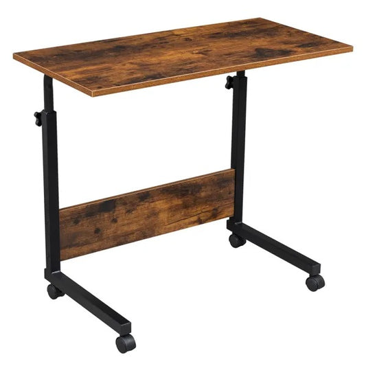 Rolling Height Adjustable P2 15MM Chipboard & Steel Side Table With Baffle