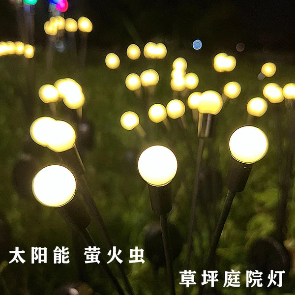 Solar Garden Lights - 4 Pack 48 LED Firefly Lights With 2 Lighting Mode, Sway By Wind - view 3