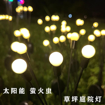 Solar Garden Lights - 4 Pack 48 LED Firefly Lights With 2 Lighting Mode, Sway By Wind - view 3