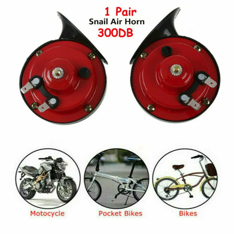 2PC 12V 300DB Super Loud Train Air Horn Waterproof Motorcycle Car Truck SUV Boat - view 9