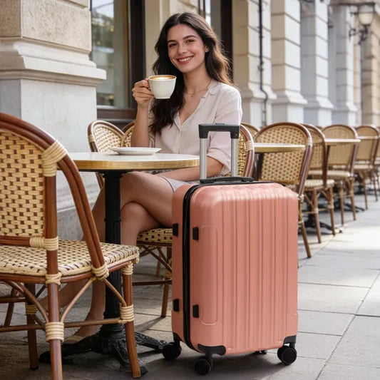 Three-in-one Textured Matte Finish, Non-TSA Lock, 28-inch Detachable Wheels, ABS Trolley Case, 20in, 24in, 28in ABS - view 2