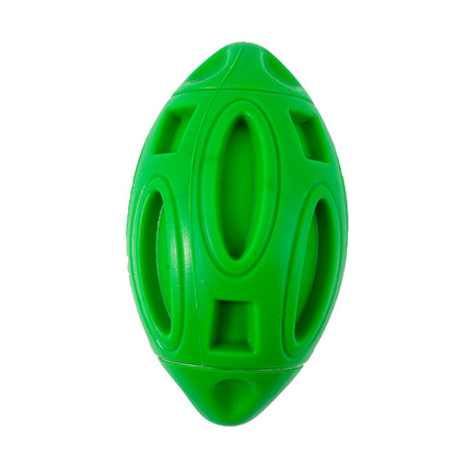 Pet Supplies Dog Toys Rubber Sounding Rugby Wear-Resistant Bite-Resistant Sounding Dog Ball - view 8