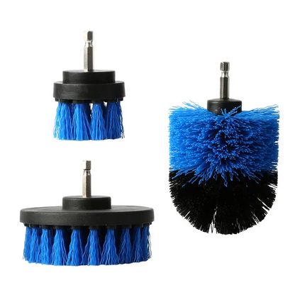3Pcs Drill Brush Power Scrubber Cleaning Brush For Car