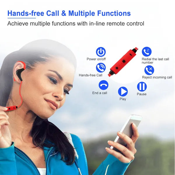Wireless Headsets V4.1 Sport In-Ear Stereo Headphones Sweat-proof Noise Canceling Earphones Back-Headphone - view 2