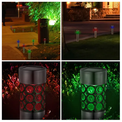 6 Pack Outdoor Solar Light IP44 Waterproof RGB Garden Lamp Landscape Lawn DEcor Light By Kacuyelin Boutique Store - view 6