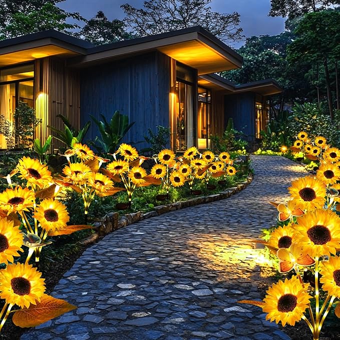 Solar LED Sunflower Garden Lights - view 2