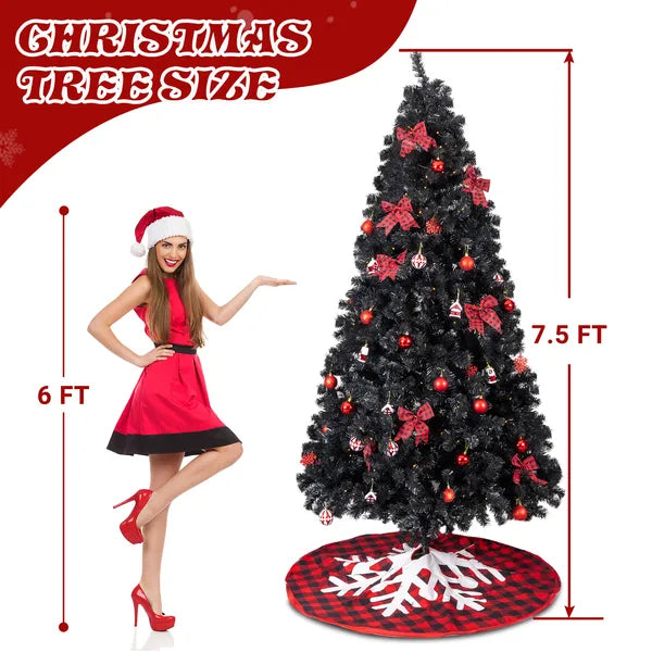 7.5 FT Artificial Christmas Tree With DIY 350 Warm White LED Lights - view 2