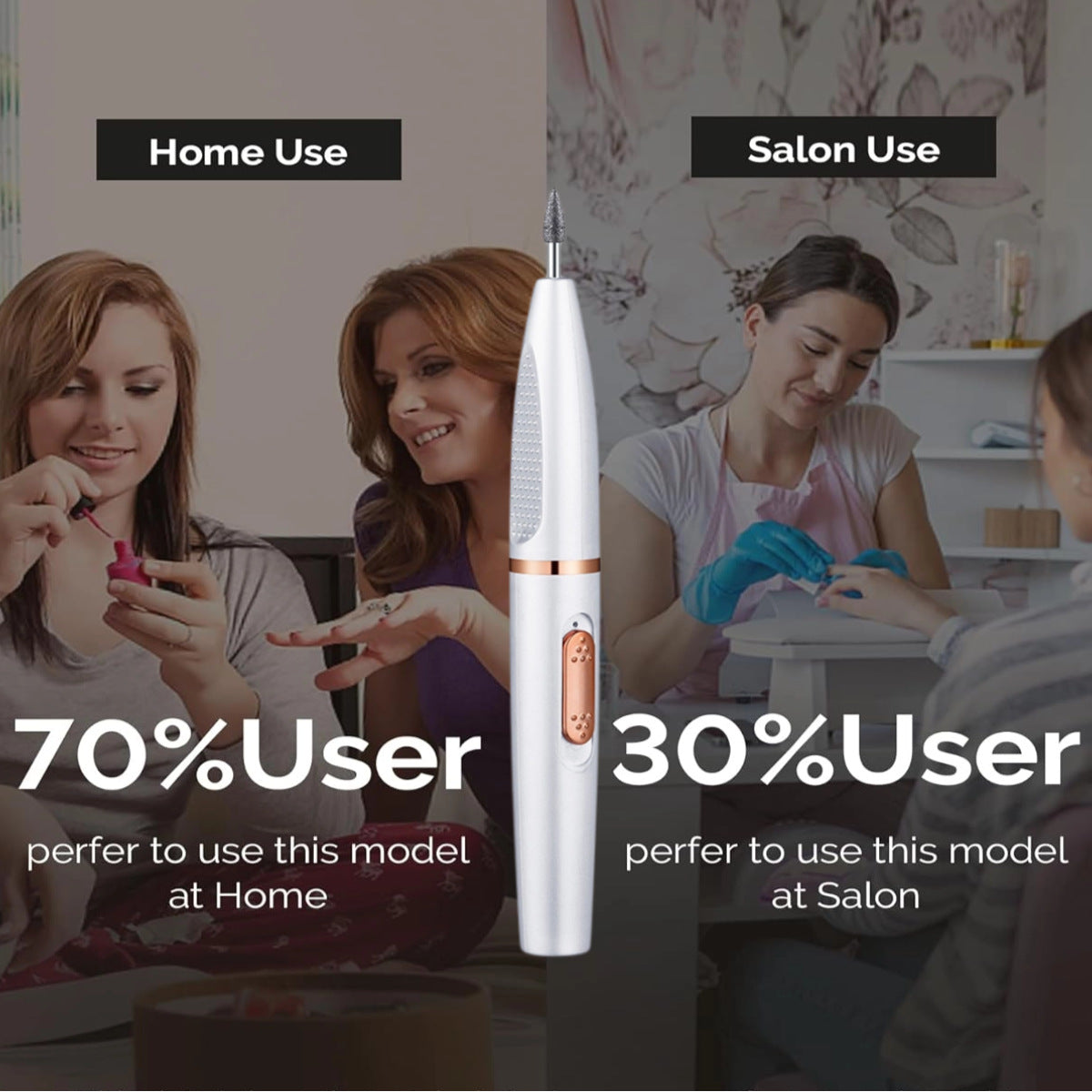 Small Electric Nail File Drill Cordless Nail Polisher - view 3