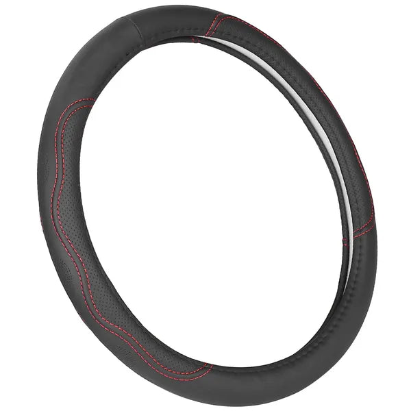 Steering Wheel Cover 14.5in-15in Diameter Universal Fiber Leather Car Steering Wheel Protector - view 5