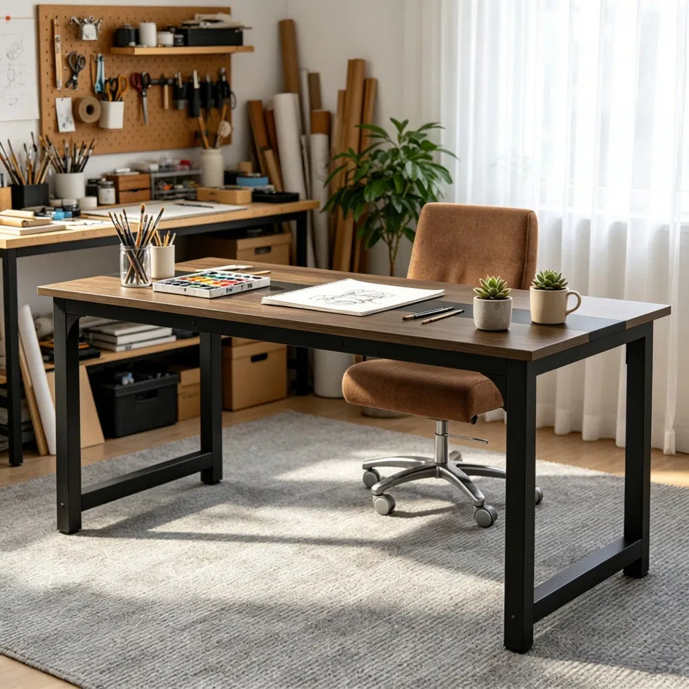 Modern Office Desk with Easy to Clean and Adjustable Foot for Office - view 3