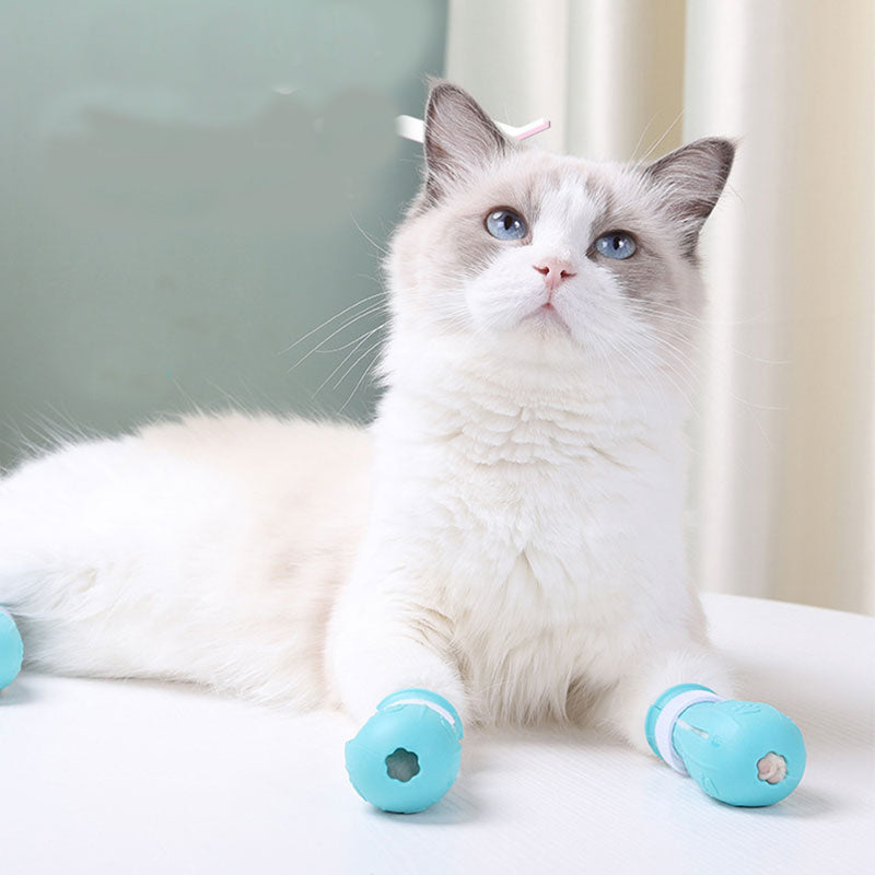 Adjustable Cat Foot Claw Cover Anti-Scratch Prickly Nail Glove Cat Boots For Cats Only - view 8