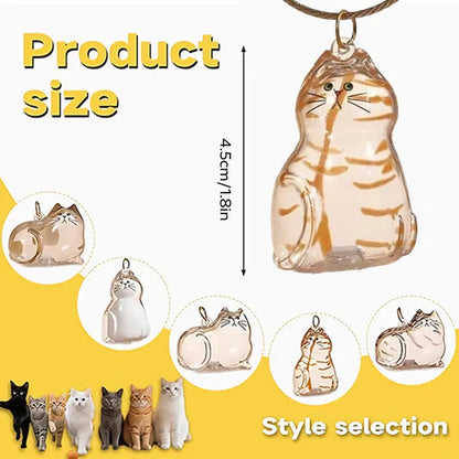 6-Piece Cat Hair Memorial Pendant Set - Pet Keepsake - Soft Fur Capsule Pendant, Portable Keychain - view 6